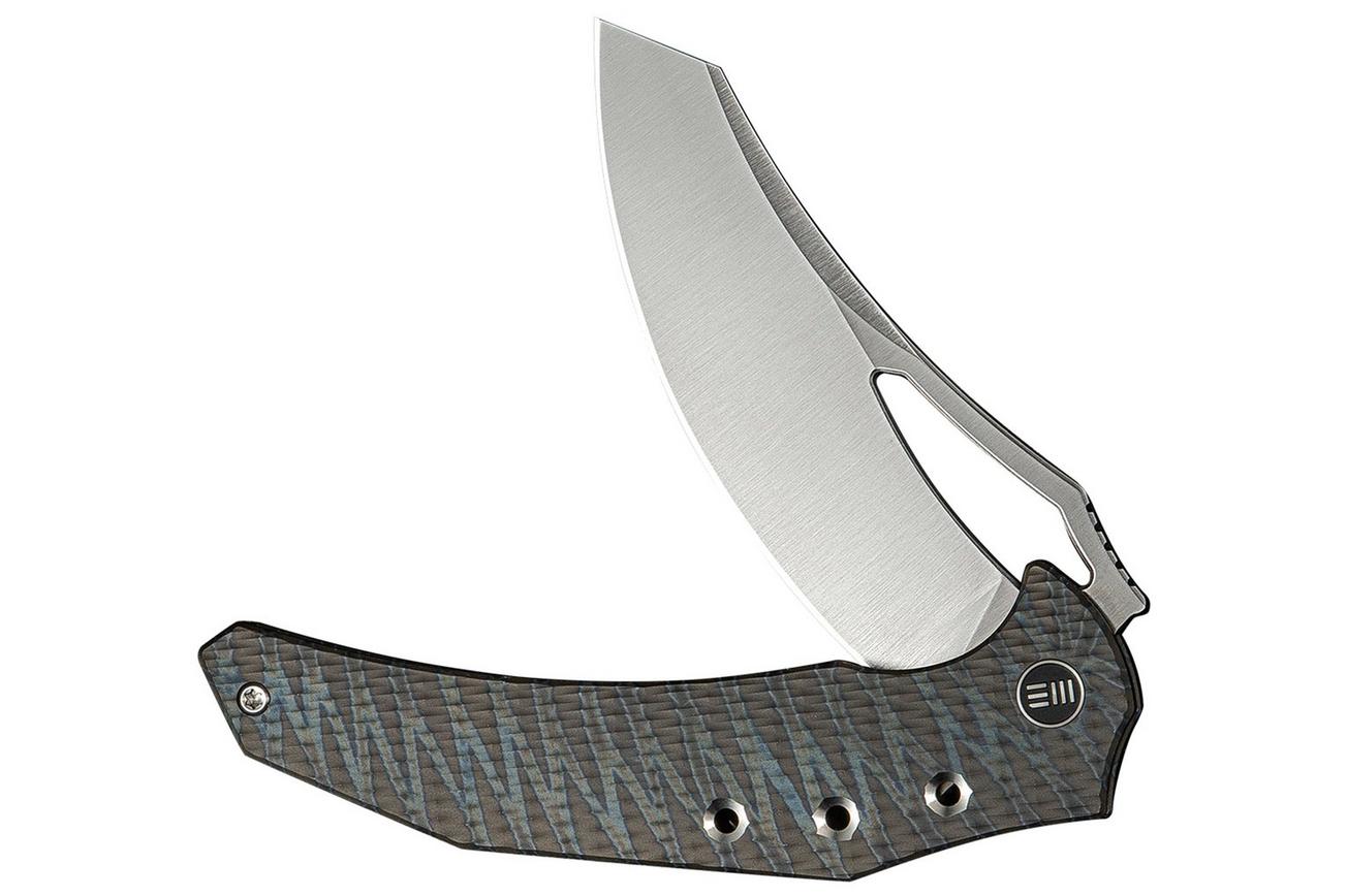 WE Knife Epaulette WE24024-2 Satin M390 Diamond/Tiger Stripe Flamed Titanium, zakmes, Gavko Knives design
