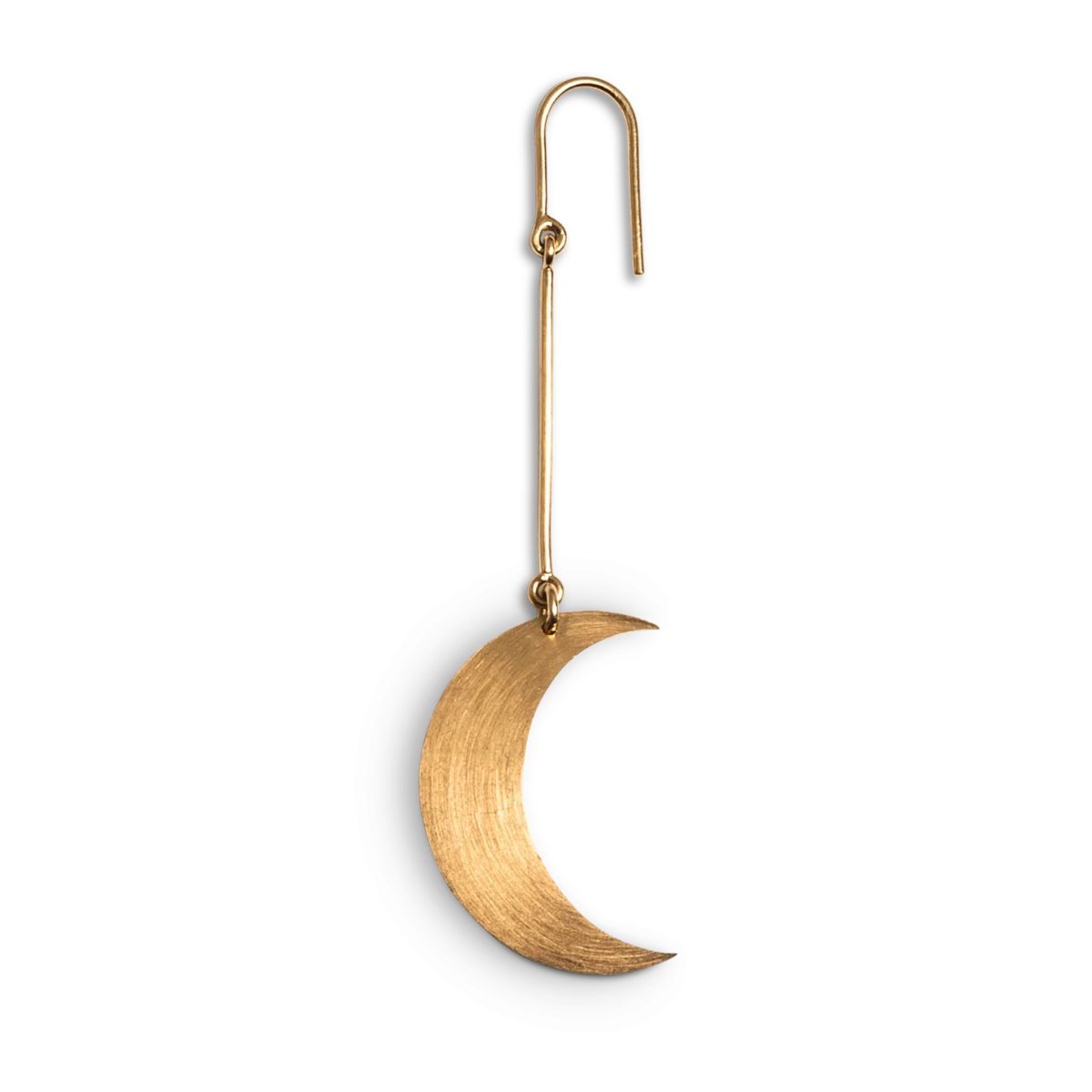 Jane Kønig Half Moon Earring forgyldt