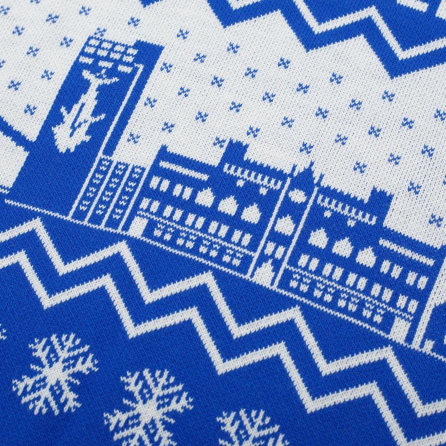 Odense Boldklub Pull de Noël - Bleu/Blanc Enfant