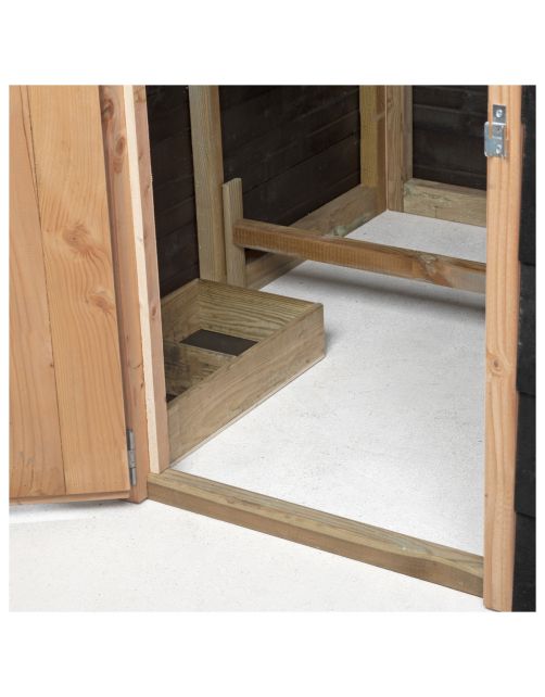 Voldux Hooiberg Mees Xl - Kippenhok - 437x150x235 cm Zwart