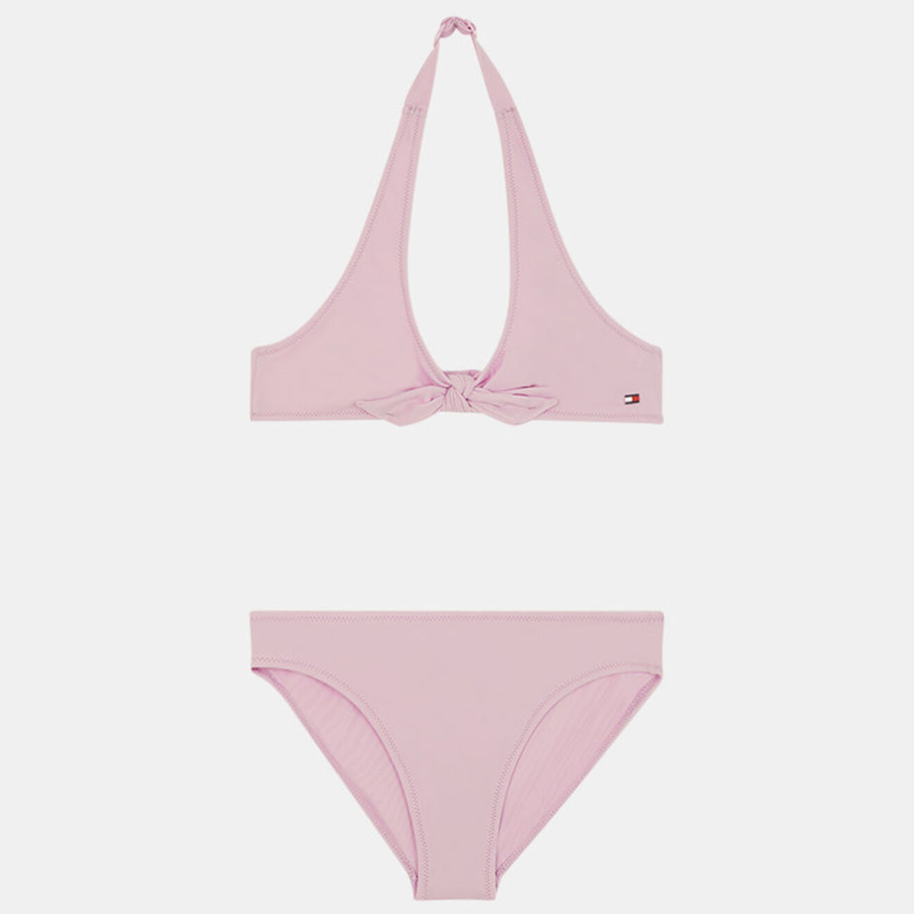 Tommy Hilfiger Maillot de Bain 2 Pièces en Matière recyclée Triangle rose