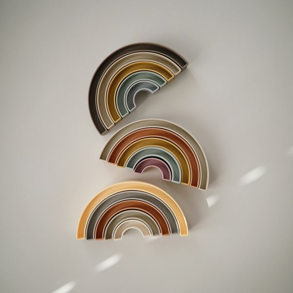 Mushie Stacker Toy Rainbow - Sol