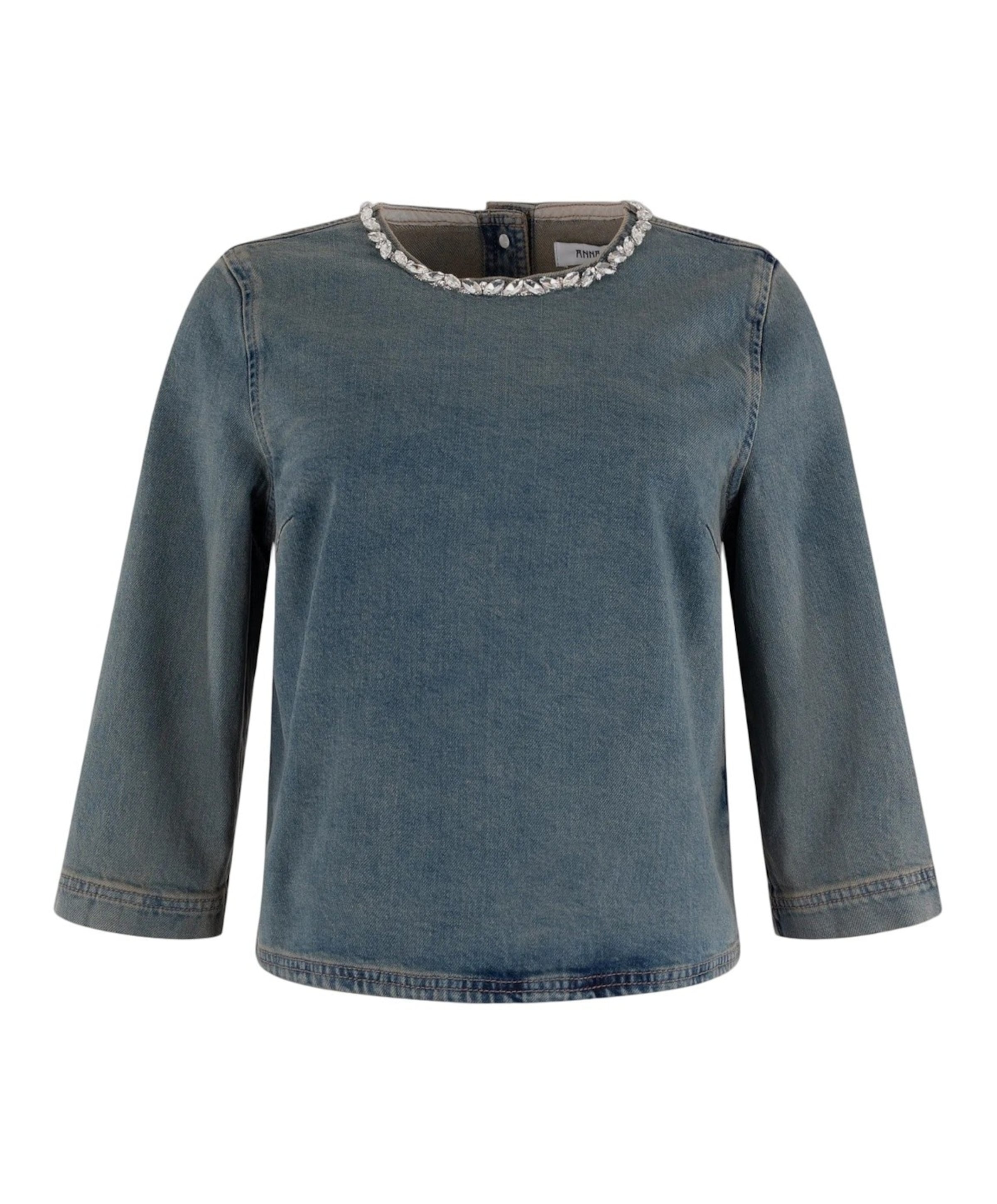 Anna Dames blouse blauw