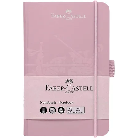 Faber-Castell - Notizbuch DIN A6, 90 x 140 mm, Papierqualität 100g/qm - FSC-Mix, rose shadows