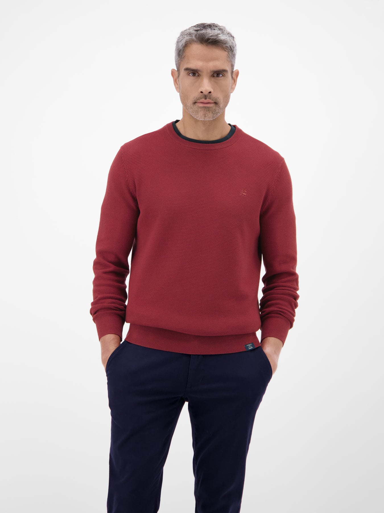 Herren Strickpullover in Twist-Struktur