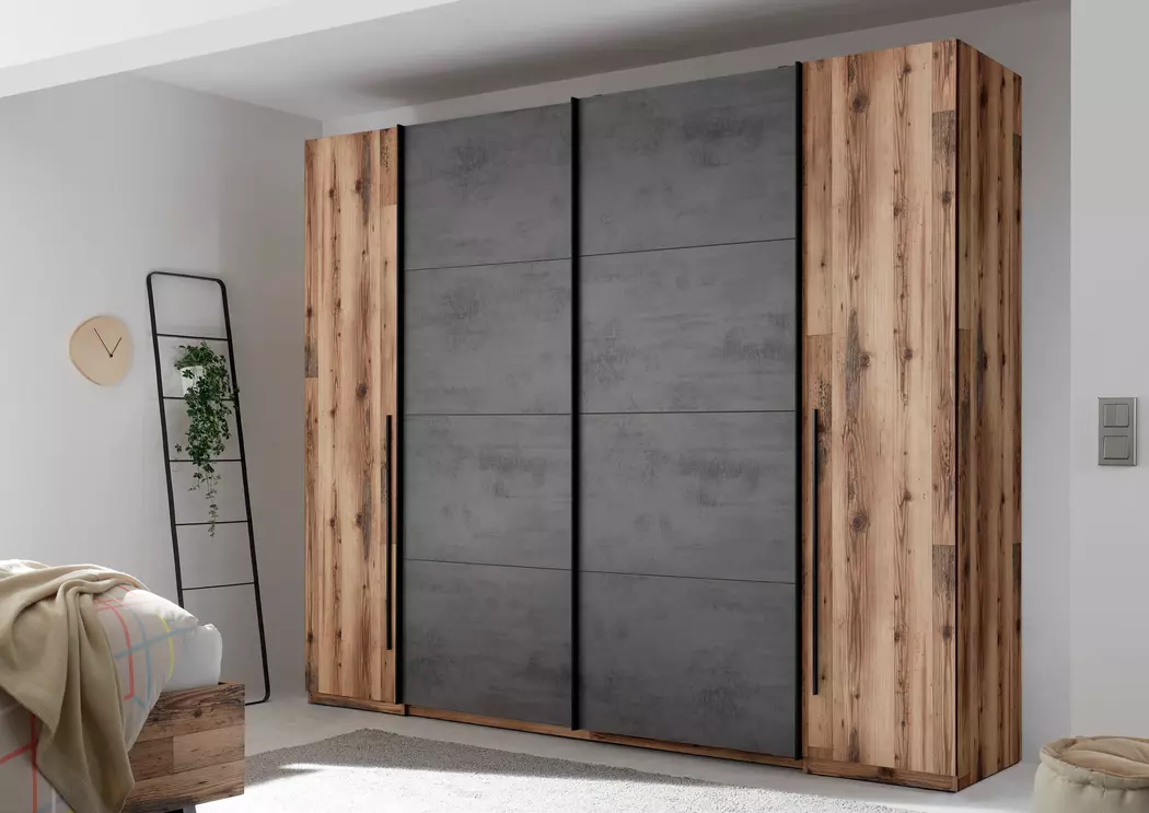 Schwebe-/Drehtürenschrank Sarnia 312 x 225 cm