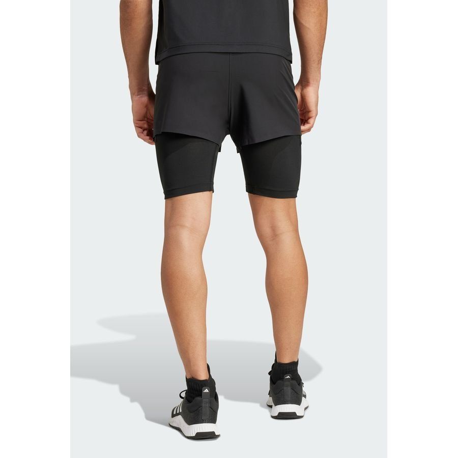 Adidas Short deux-en-un HEAT.RDY HIIT