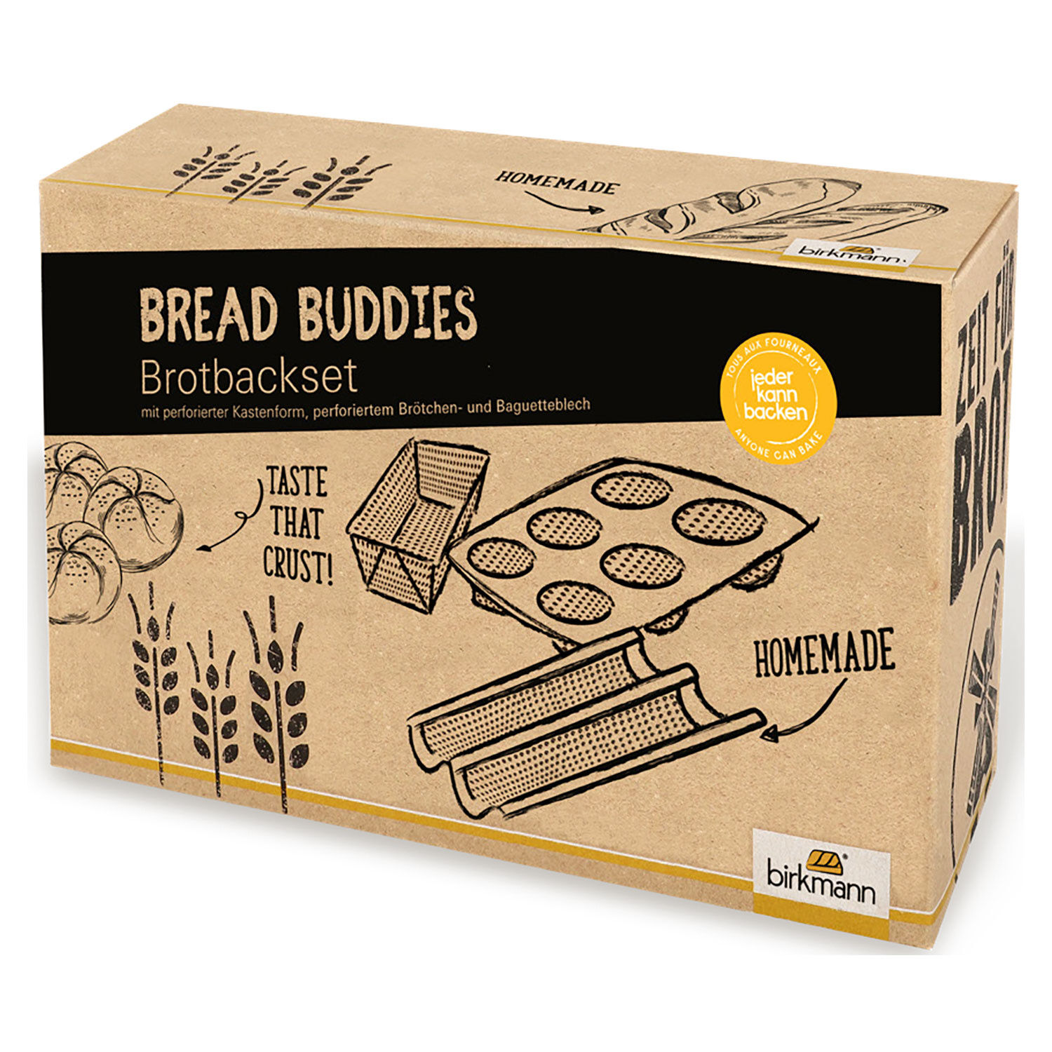 Birkmann Brotbackset «Bread Buddies» 3-teilig