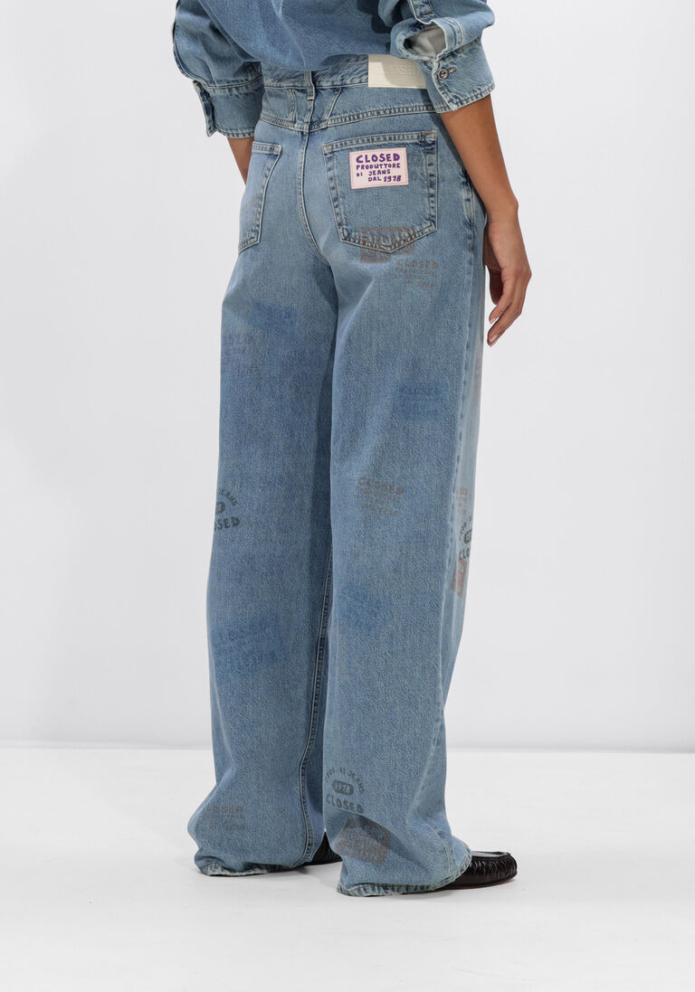 blauwe closed wide jeans nikka