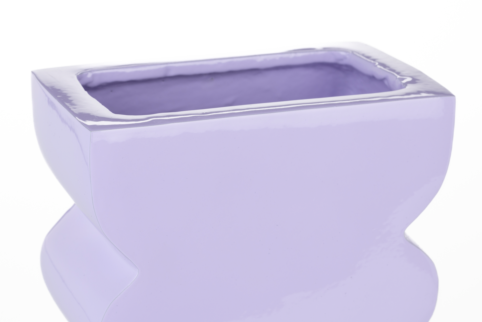 VASE CURVES L SHINY LILAC