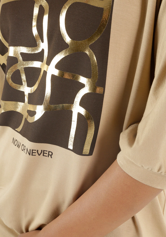 Aniston SELECTED Fledermausshirt , mit goldfarbenem Folienprint