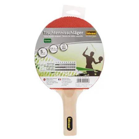 Idena Tischtennisschläger Turnier, Gummibelag 1,0 mm