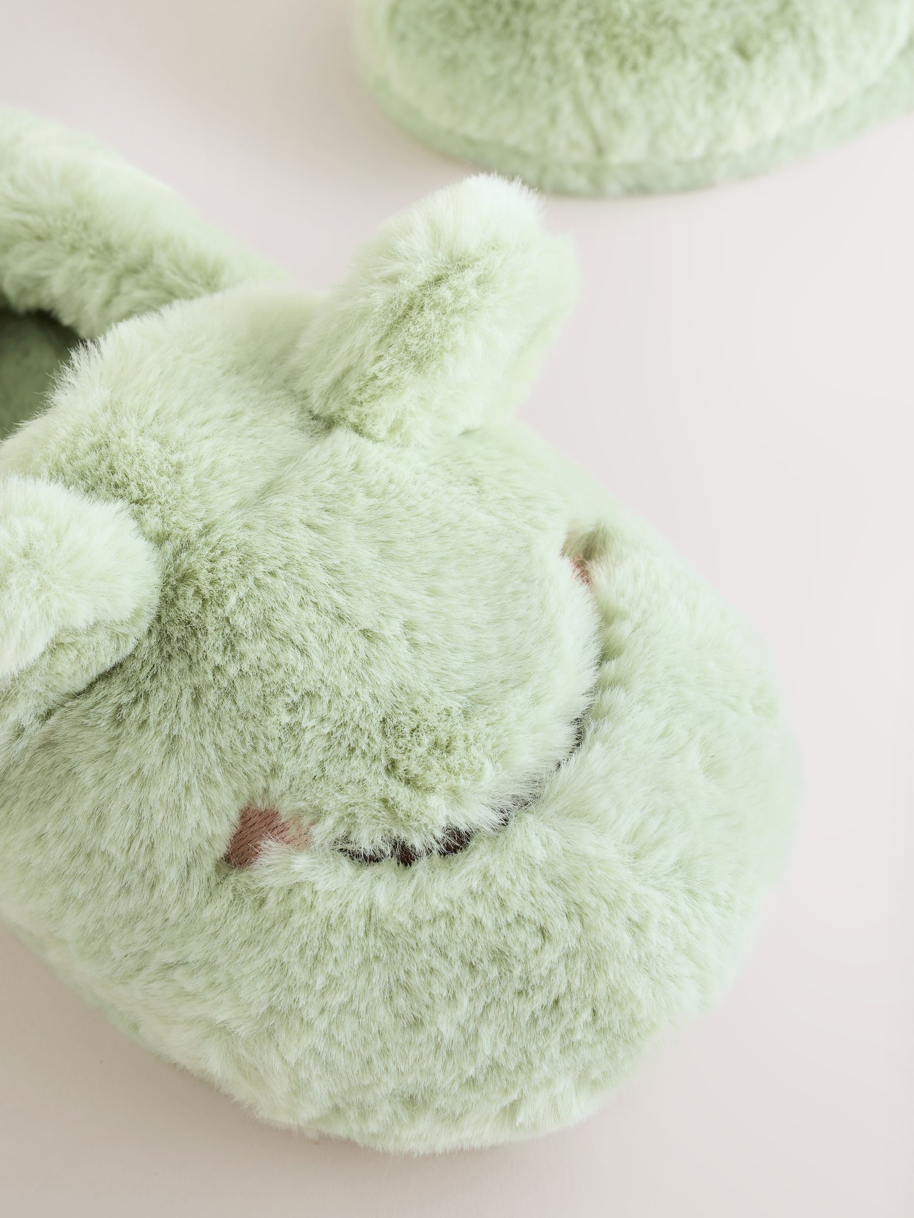 Groene kikker - Pantoffels met figuur