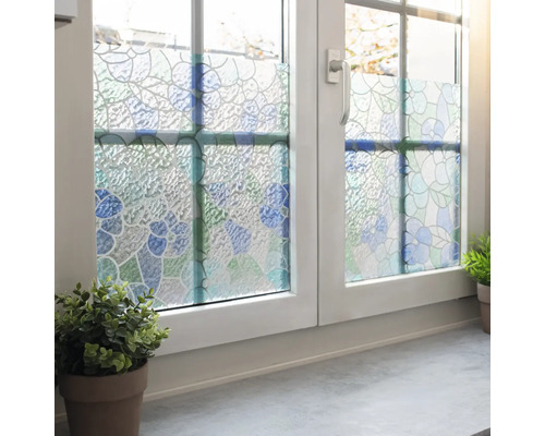 dc-fix® zelfklevende glasdecoratiefolie Lisboa blauw 45x200 cm