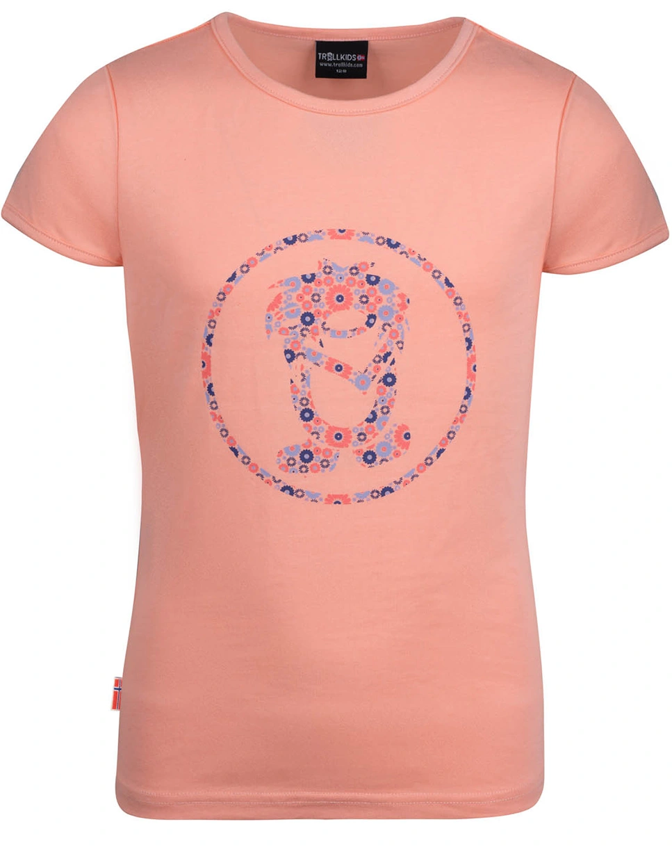 T-Shirt FLOWER TROLL Quick-Dry in apricot