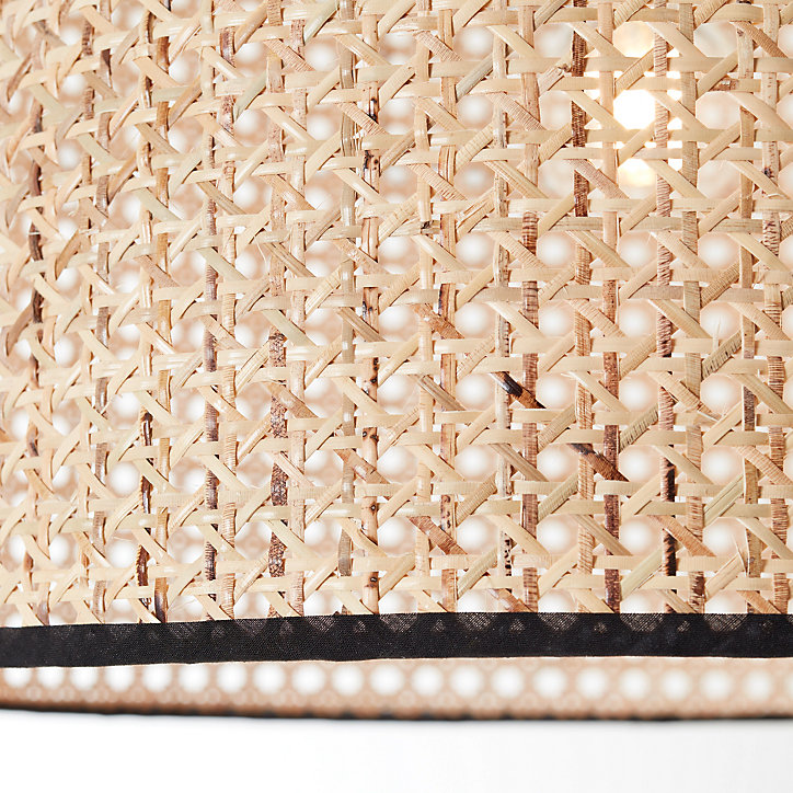 Lampe sur pied Wiley métal noir et naturel Ø38 x H.200cm 42W IP20 Brillant