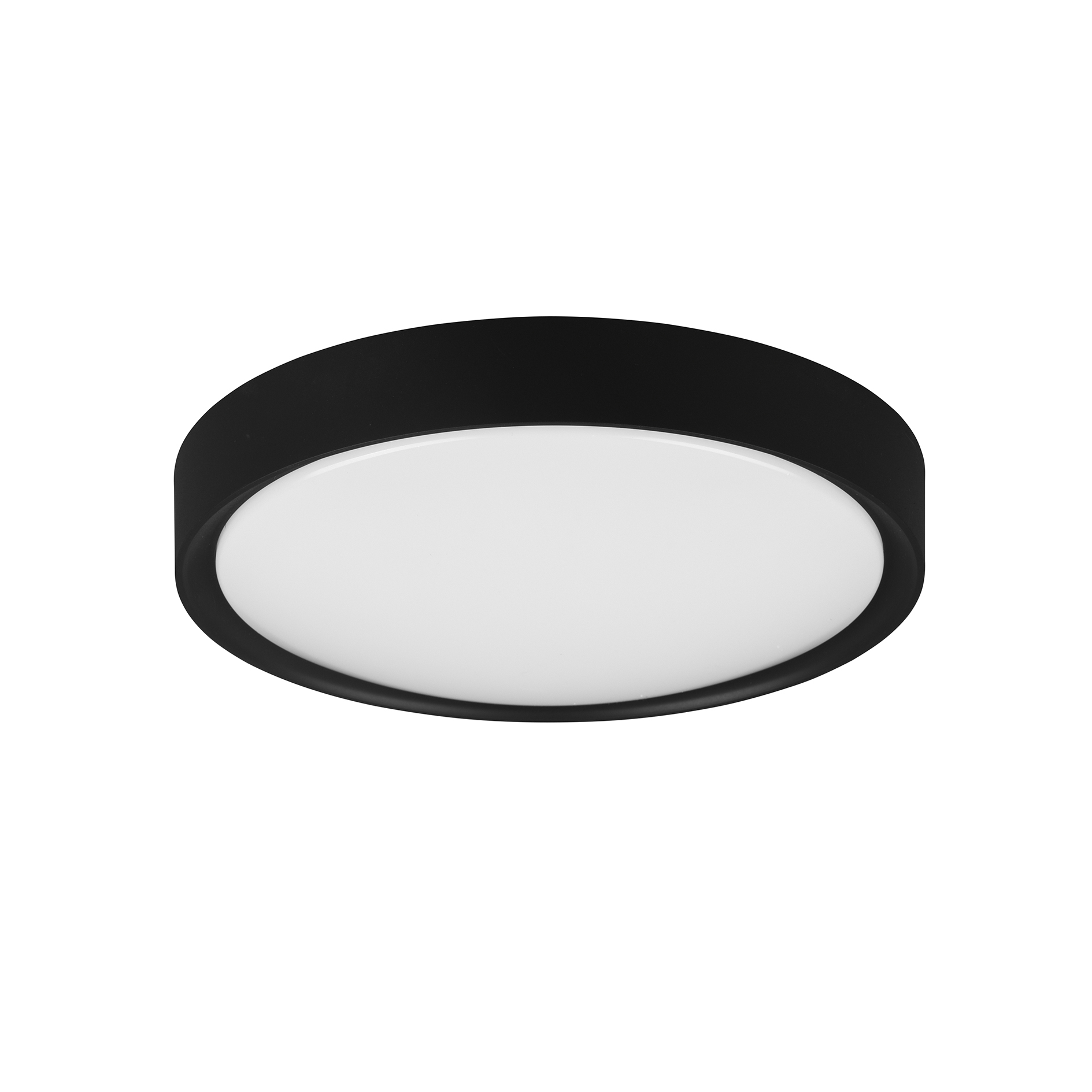 LED-Deckenleuchte - schwarz matt-weiß - Ø 33 cm