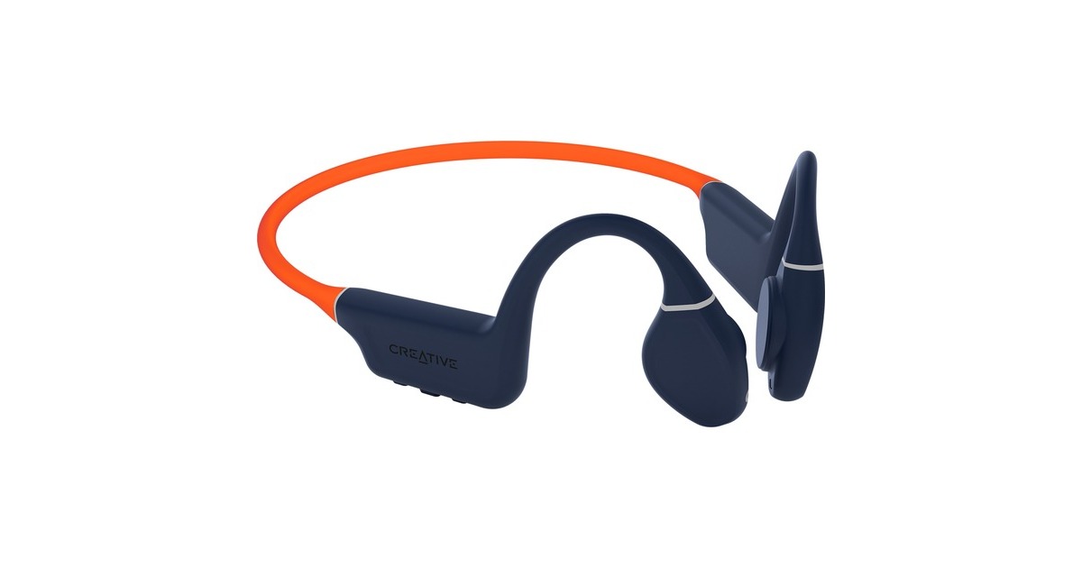 CreativeOutlier Free Pro+ bone conduction hoofdtelefoon  (Oranje, Bluetooth 5.3)