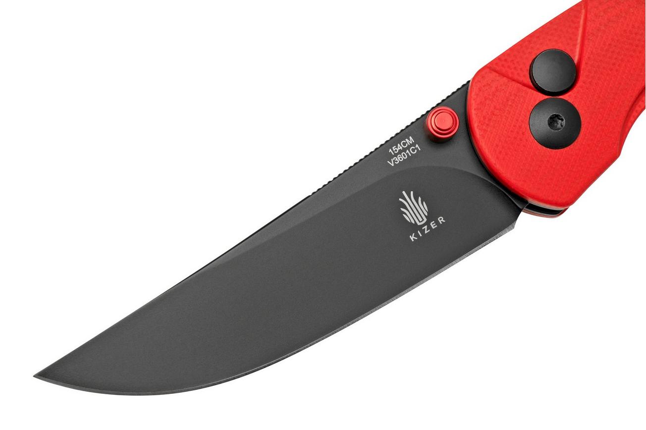 Kizer Vanguard Chili Pepper V3601C1 Red G10 zakmes, Swaggs design