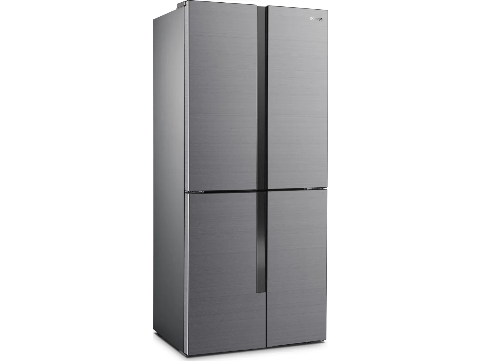 Gorenje NRM8182MX - Køleskab/fryser - side-by-side - bredde: 79.4 cm - dybde: 64.3 cm - højde: 181.6 cm - 427 liter - Klasse E - rustfrit stål