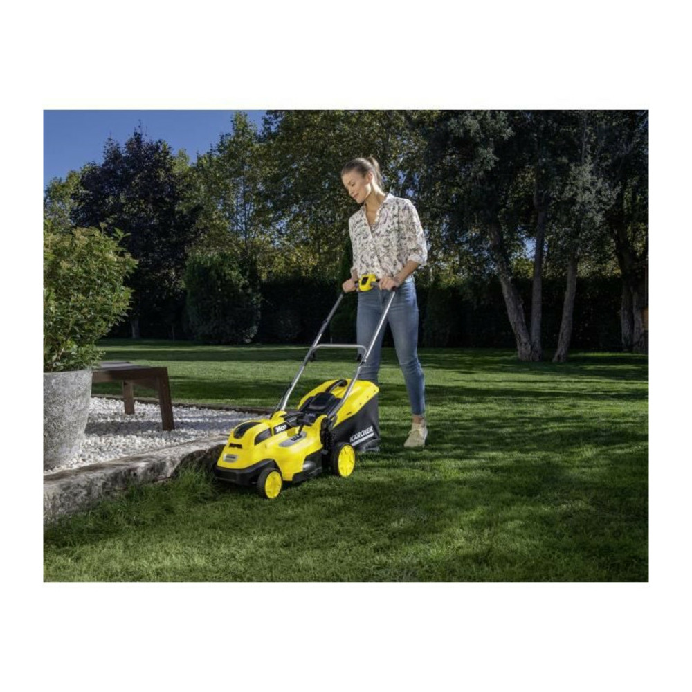 Tondeuse a batterie karcher lmo 18-36 - 36cm de coupe 18v - livrée avec chargeur et batterie