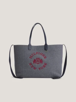 Bolsa de lã com logo icônico