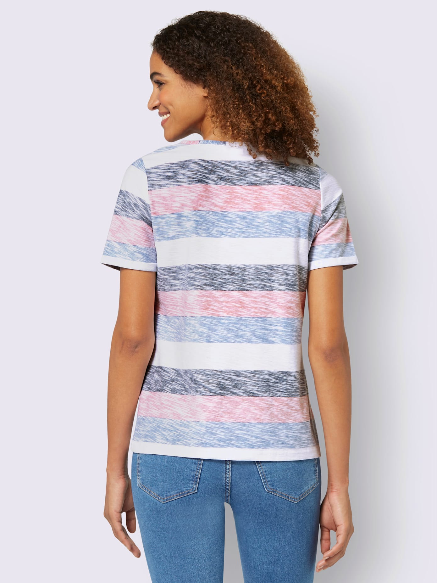 T-shirt à rayures pur coton