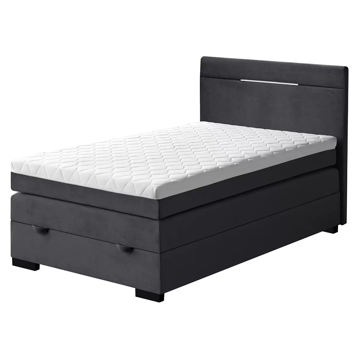 Boxspringbett Tommy 100x200 Graphit