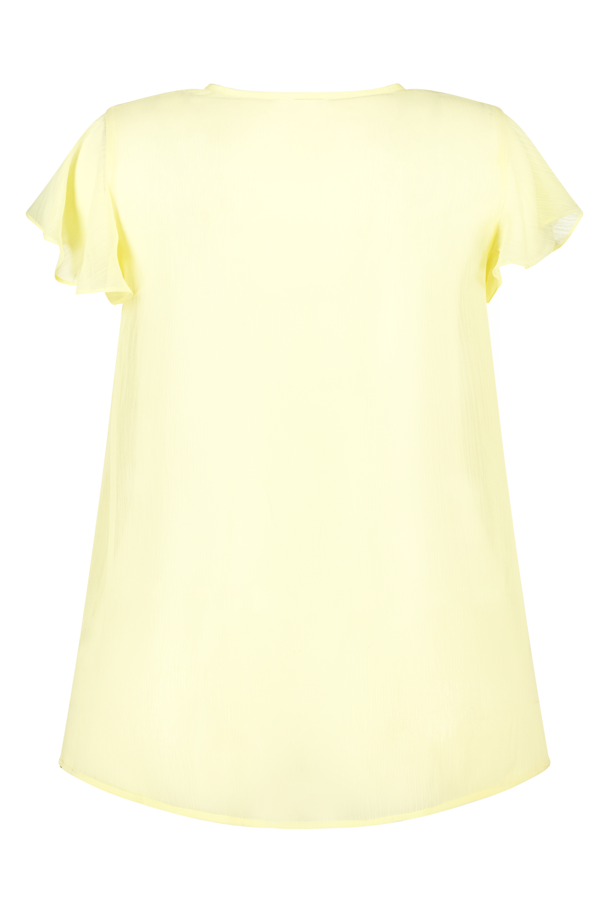Blouse met volants Licht geel