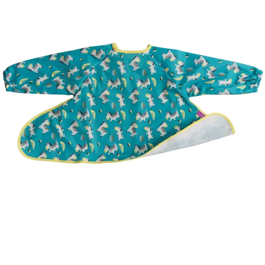 TidyTot Lätzchen Tidy Tot Zusatz Langarm Lätzchen für Starter-Sets Tanzende Zebras