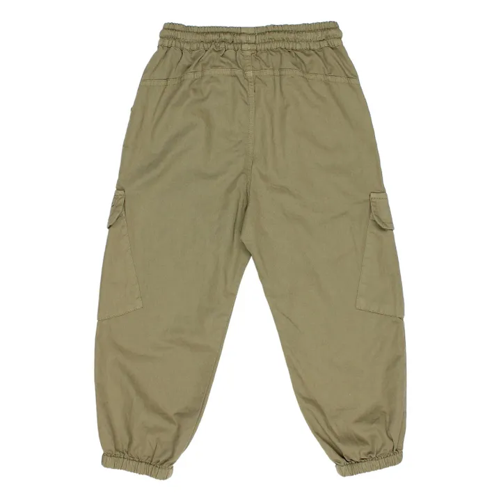 Búho Pantalon Cargo Coton Bio | Vert kaki