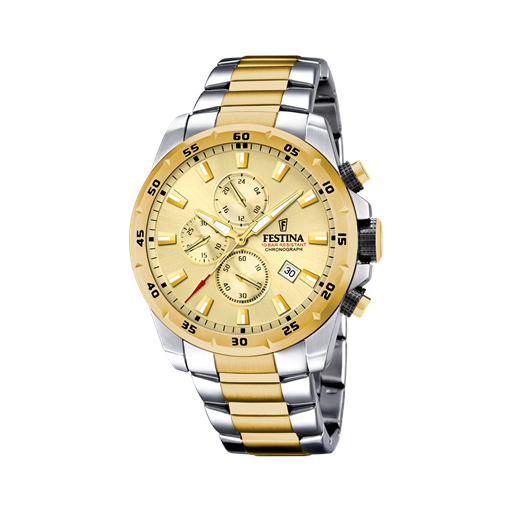Festina Chrono 20562/1 Herreur, Steel/Gold, 45 mm
