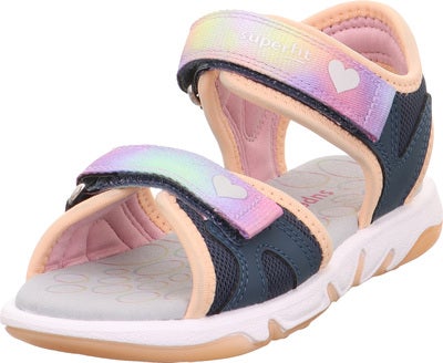 Superfit Pebbles Sandaler, Blå/Oransje