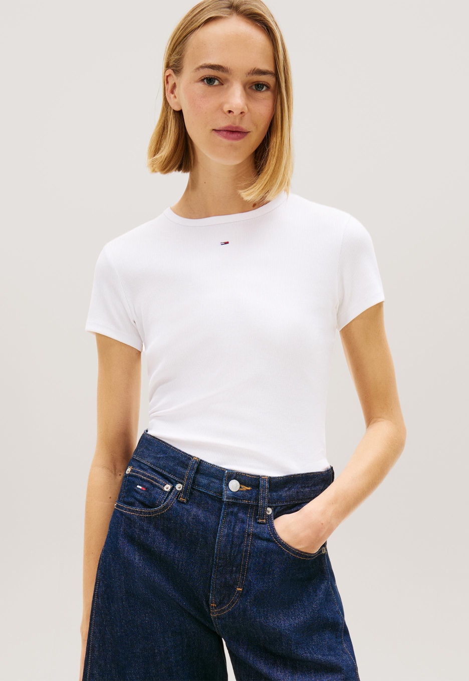 Tommy Jeans Slim Rib T-shirt