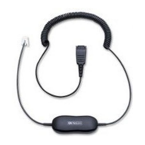 Jabra Cabo de Conexão GN1216 (qd para RJ9) Enrolado (para Avaya)