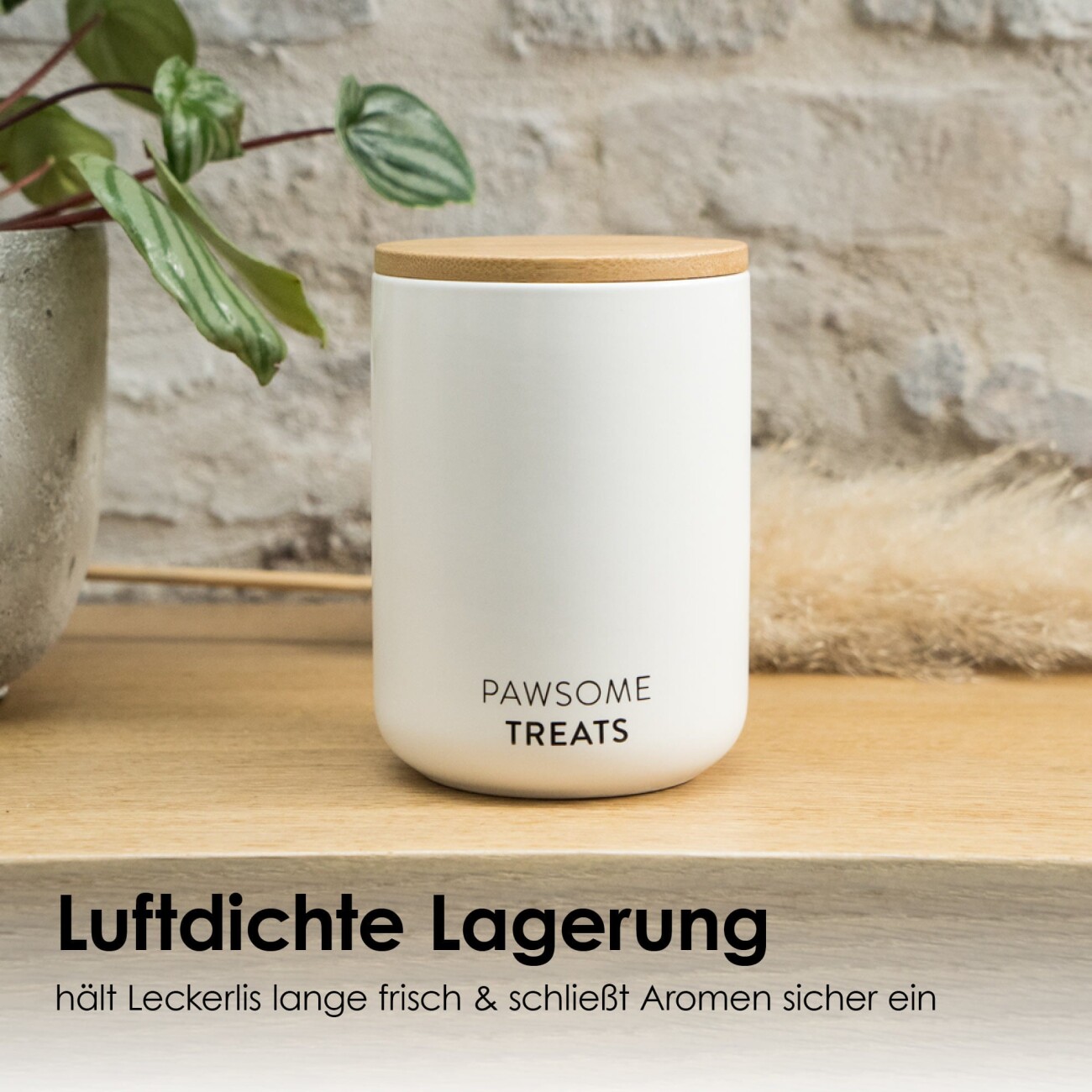 LucyBalu SNACK BAR Katzenfutter- & Leckerlidose anthrazit