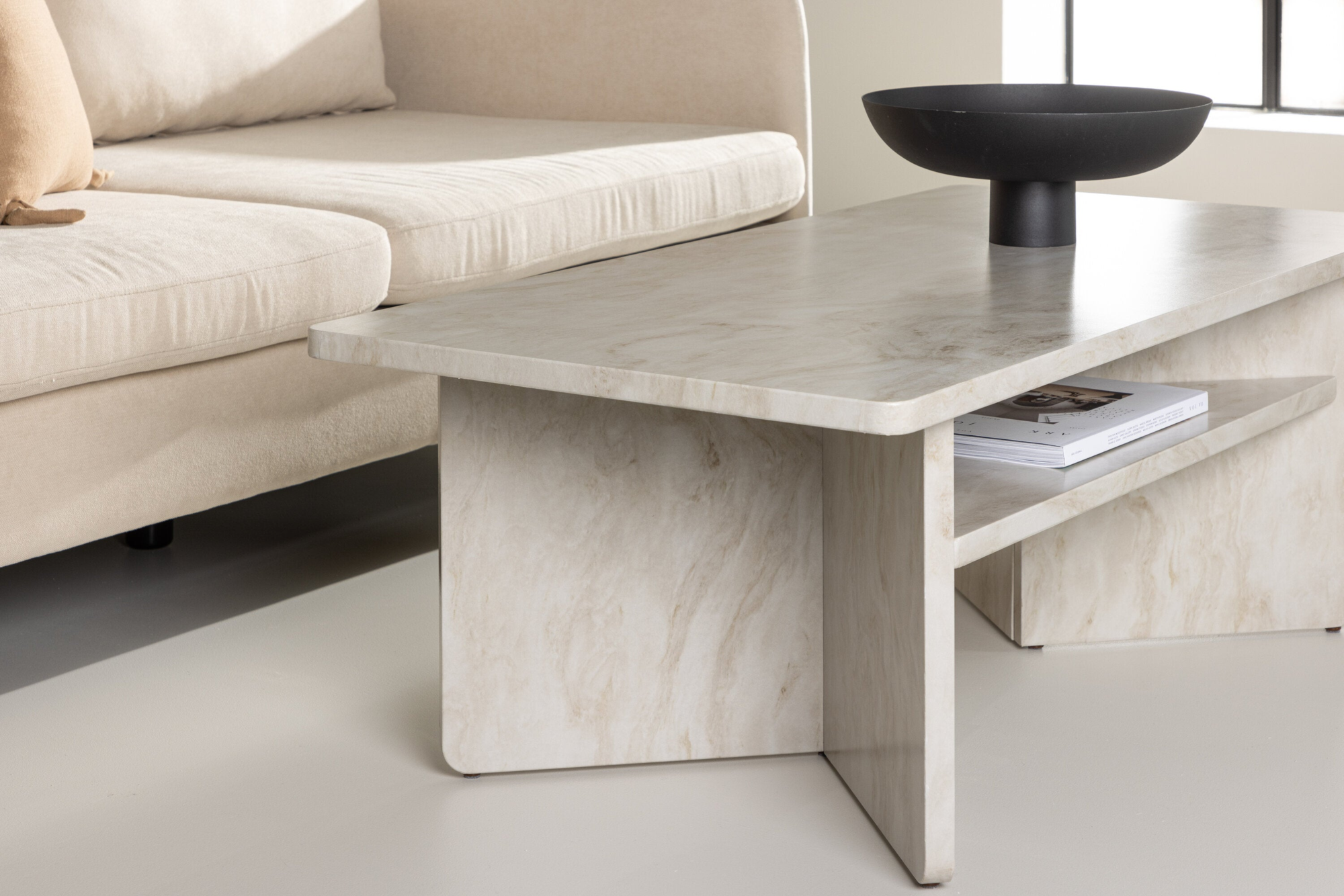Kuopio Salontafel - 120 x 60 cm - Marmer look