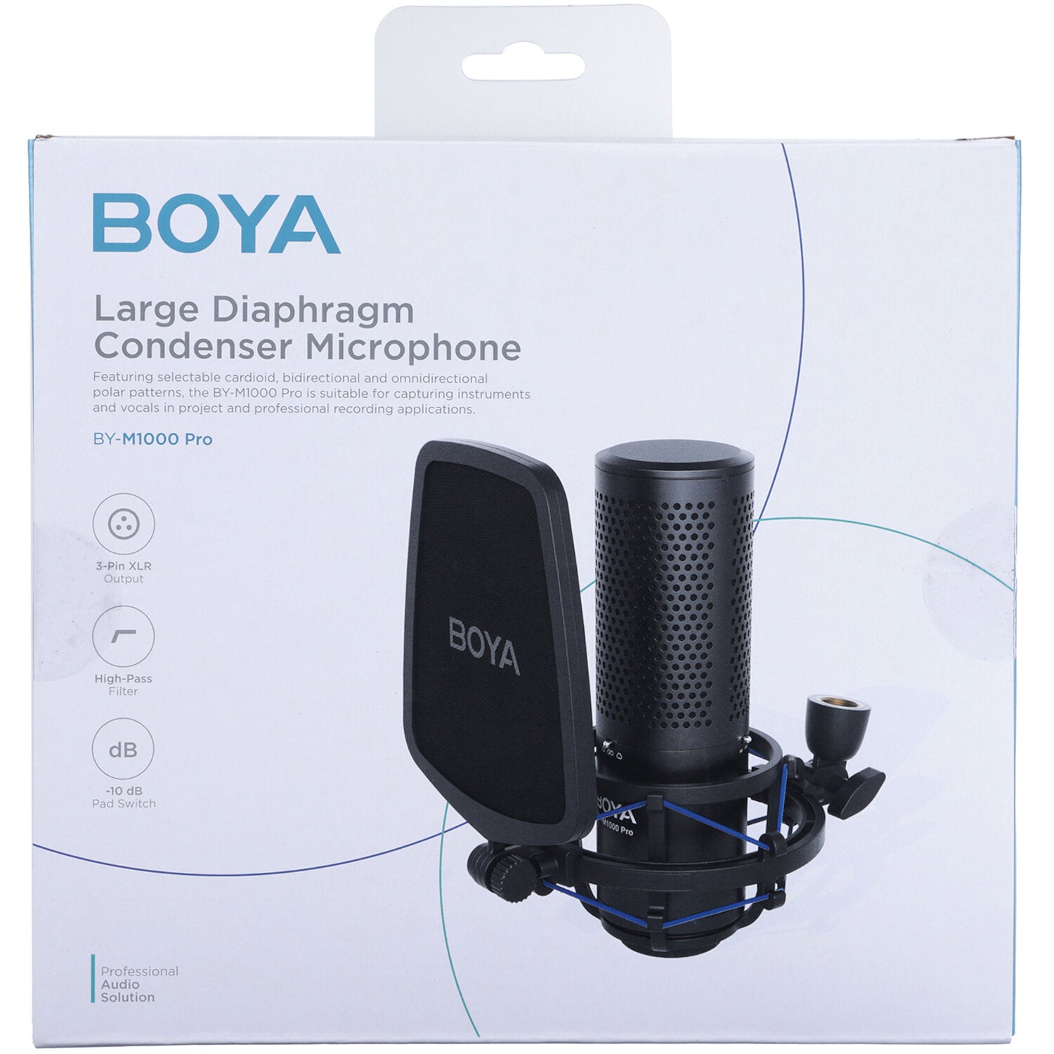 Boya BY-M1000 Pro grootmembraan condensatormicrofoon