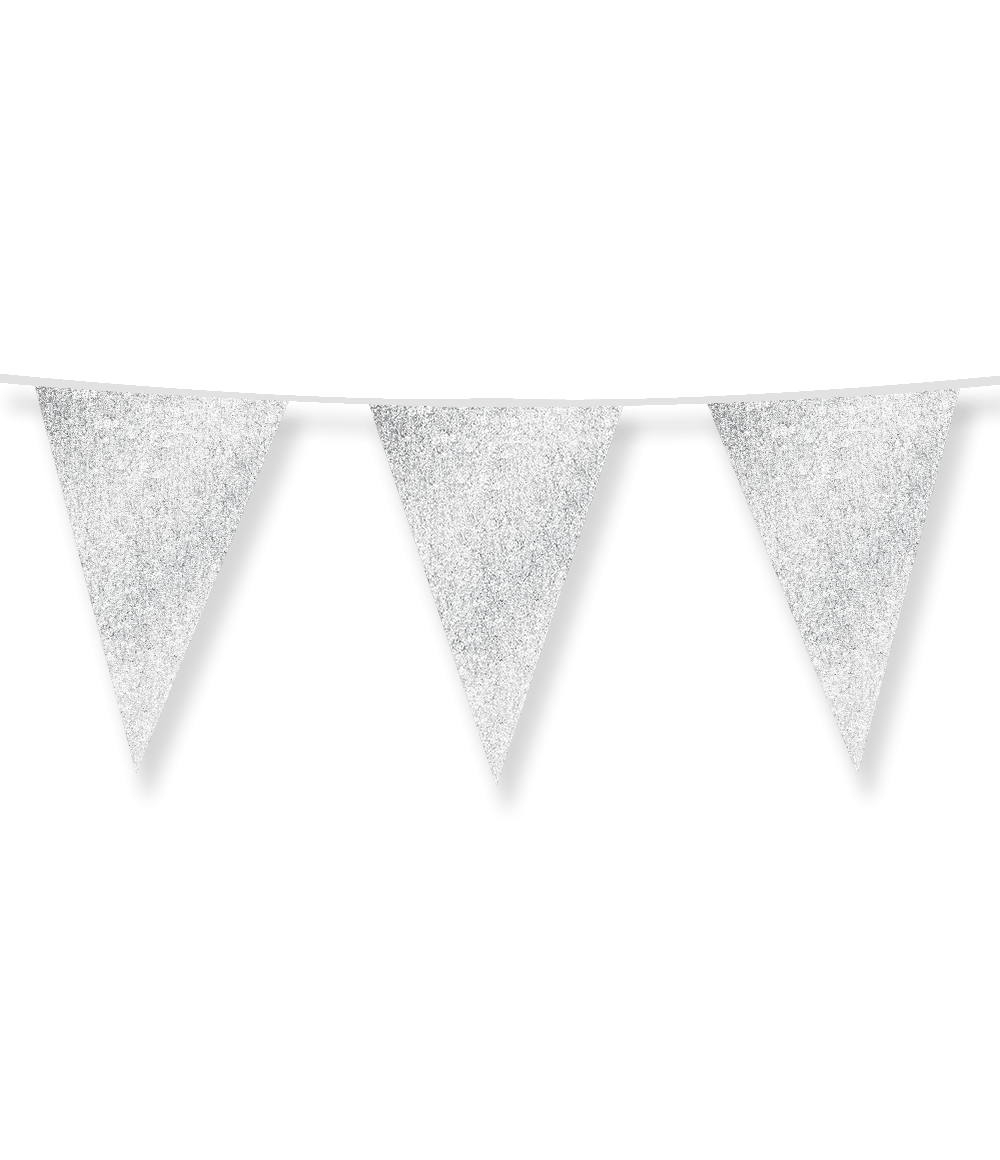 Zilveren Slinger Glitter 6m