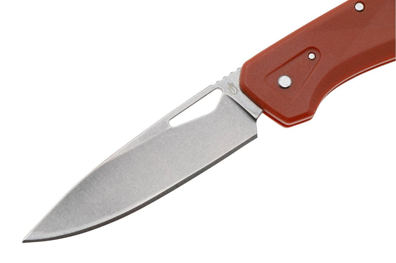 Gerber LST 1074522, Stonewashed 440A, Orange Nylon zakmes