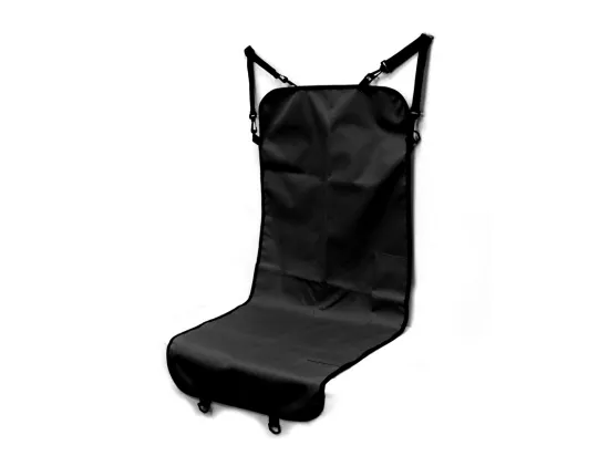 Housse de protection animaux pour siège de voiture en polyester - Noir - L 56 x H 118 cm