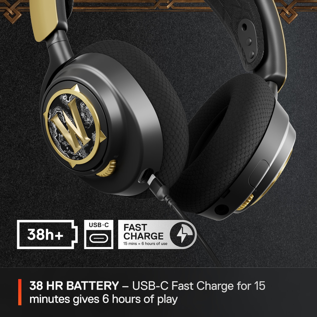SteelSeries Arctis Nova 7 trådløst gaming headset (WoW Ltd. Edition)