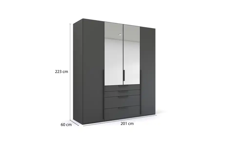 Drehtürenschrank 201 cm 4 Stück