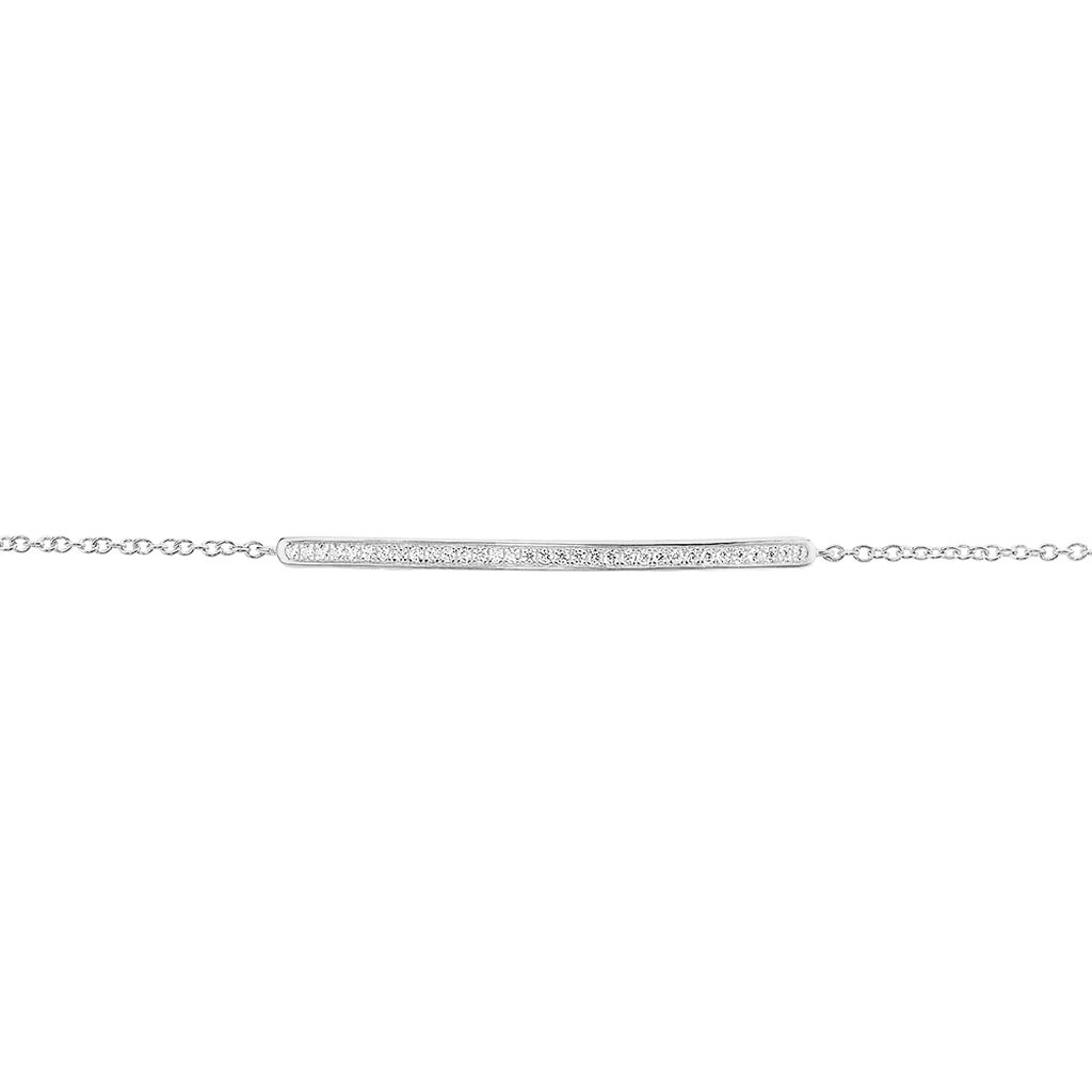 Bracelet Judith Argent Blanc Oxyde De Zirconium
