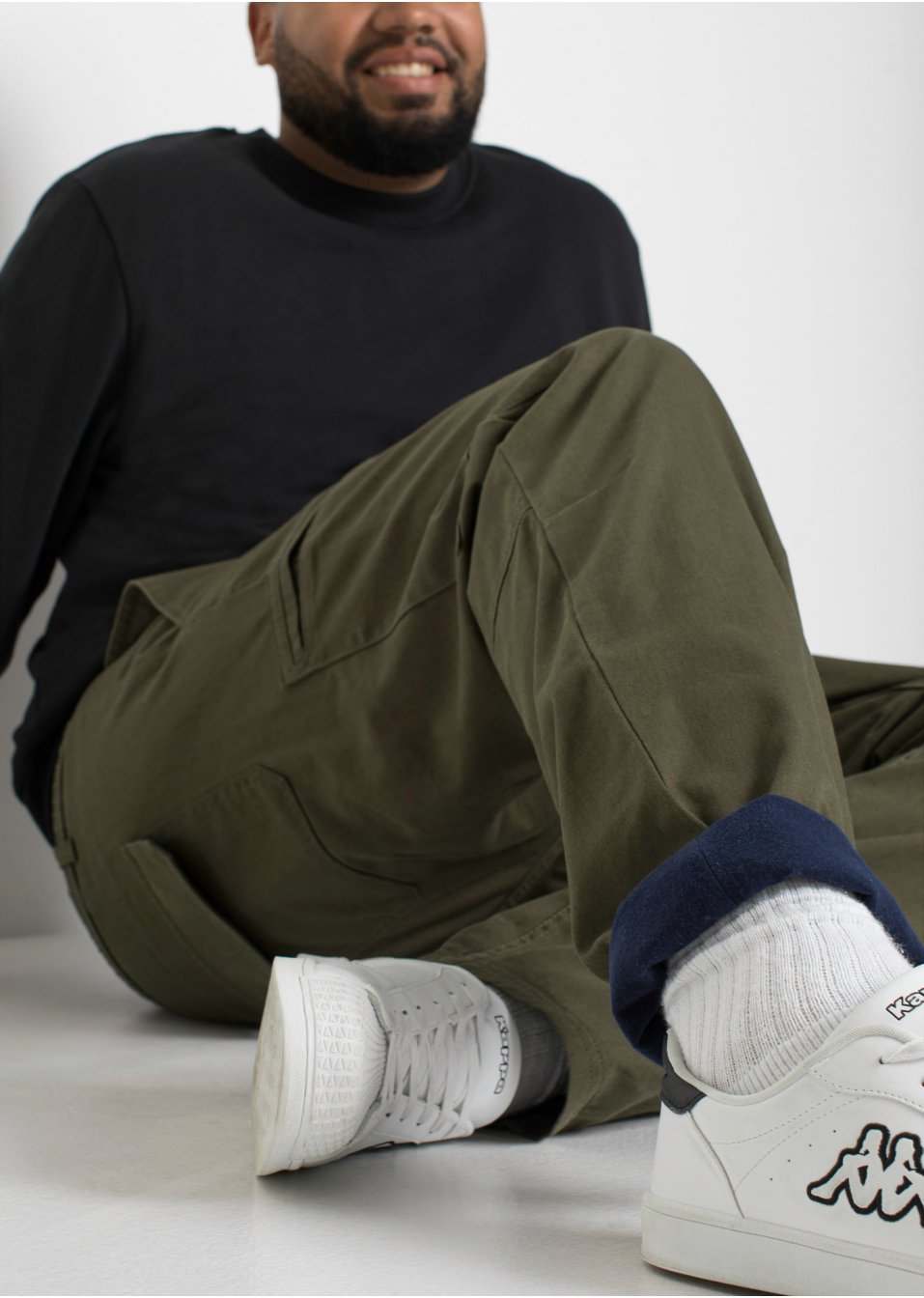 Pantalon thermo extensible avec poches cargo Regular Fit, Straight
