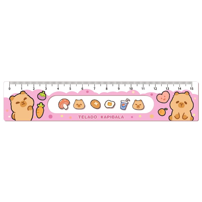 Milena - Capybara acryl liniaal (verschillende ontwerpen)