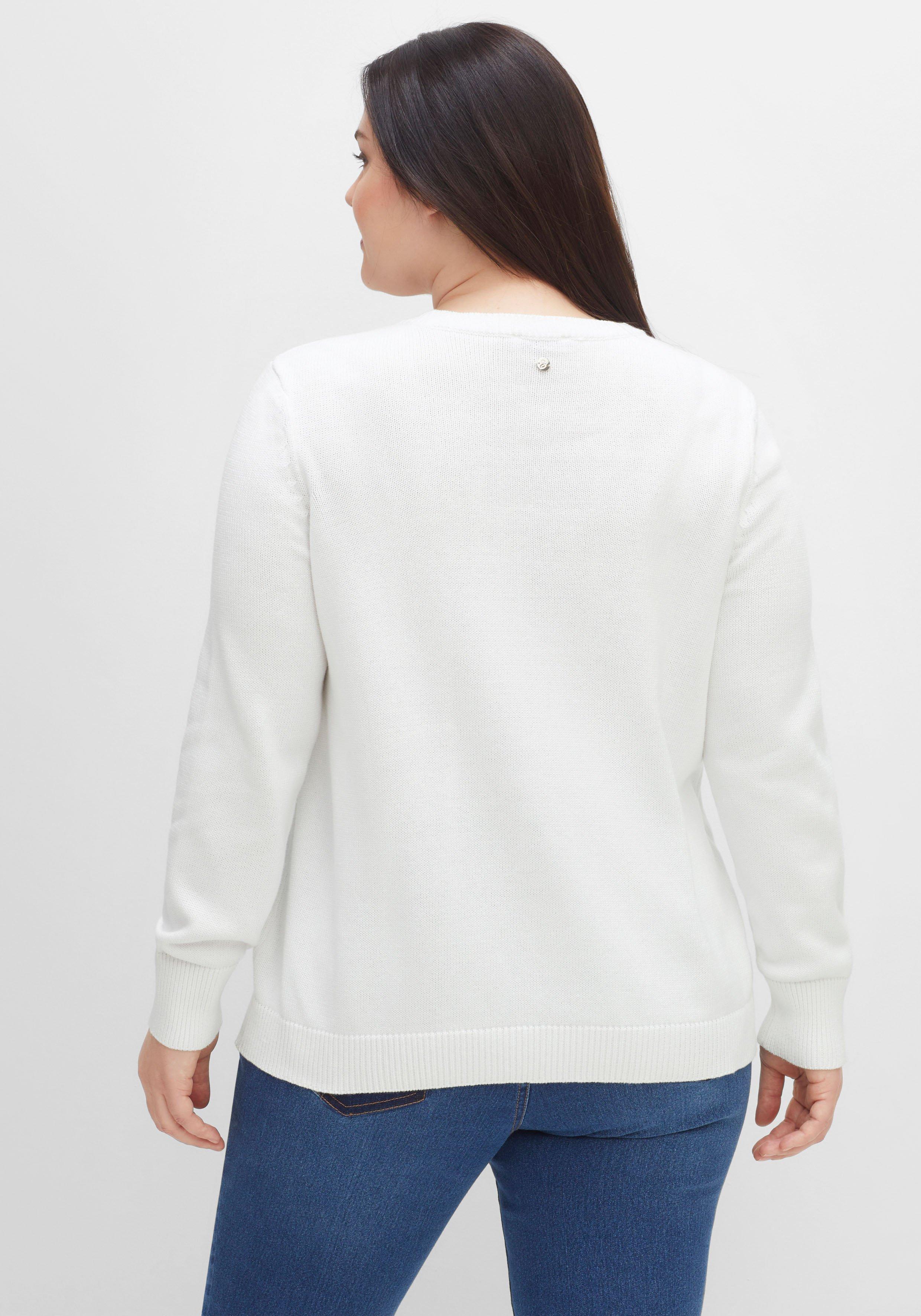 Pullover im College-Stil, mit Schriftzug