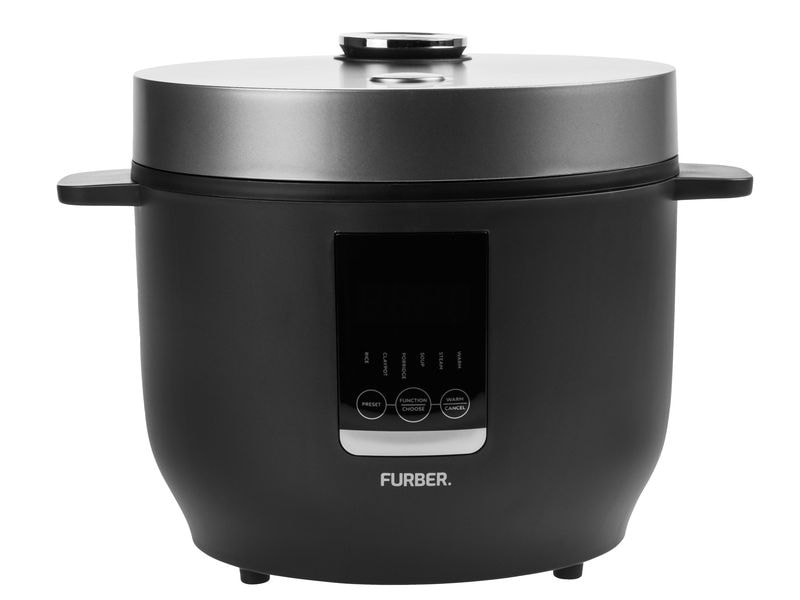 FURBER Reiskocher KUN 2.8 L, Schwarz Für perfekt gekochten Reis im Handumdrehen