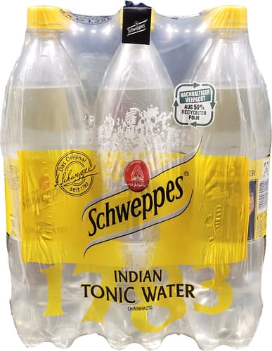 Schweppes Indian Tonic Water 6x1,25 l (EINWEG)