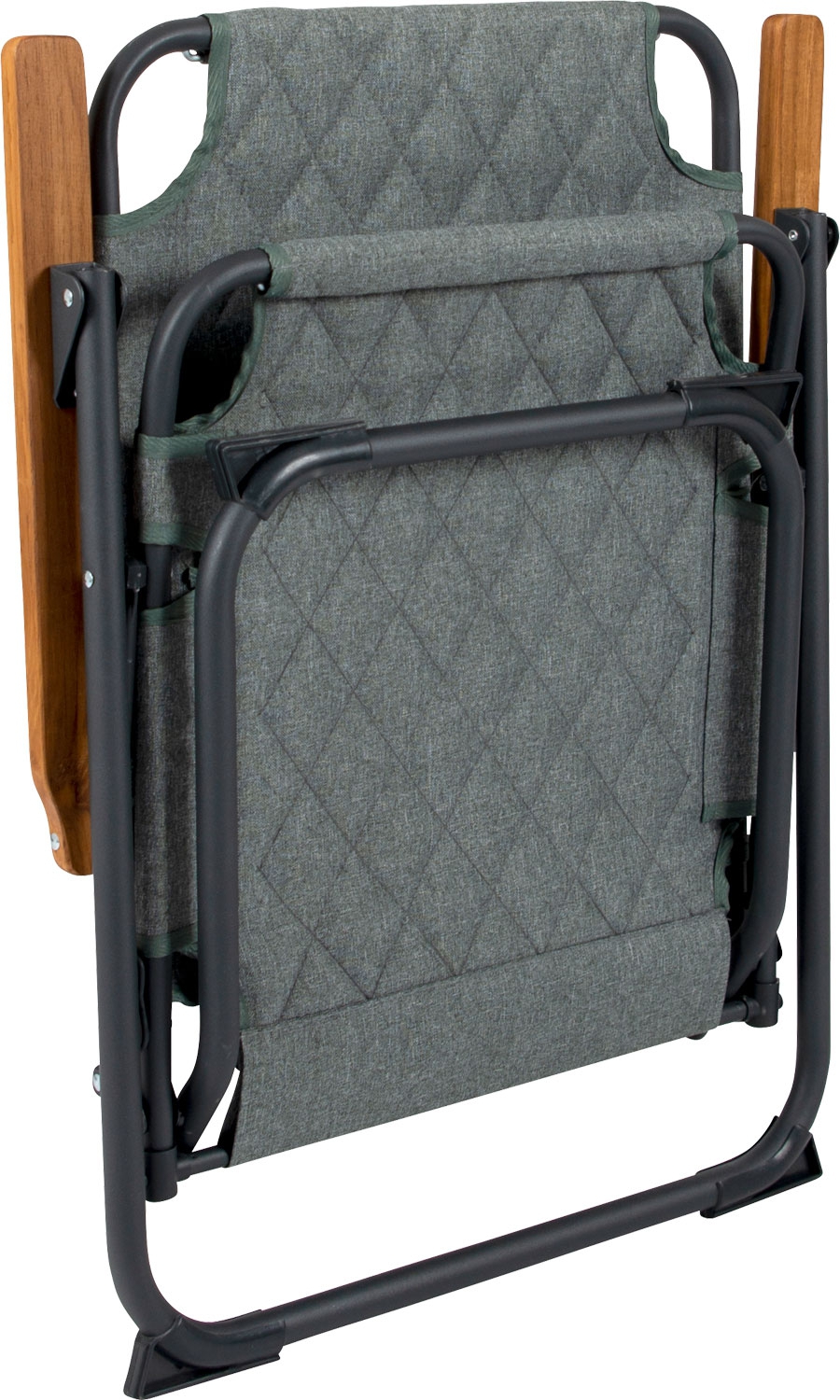 Bo-Camp Jefferson XL Industrial Klappstuhl mit Bambus-Armlehnen grün